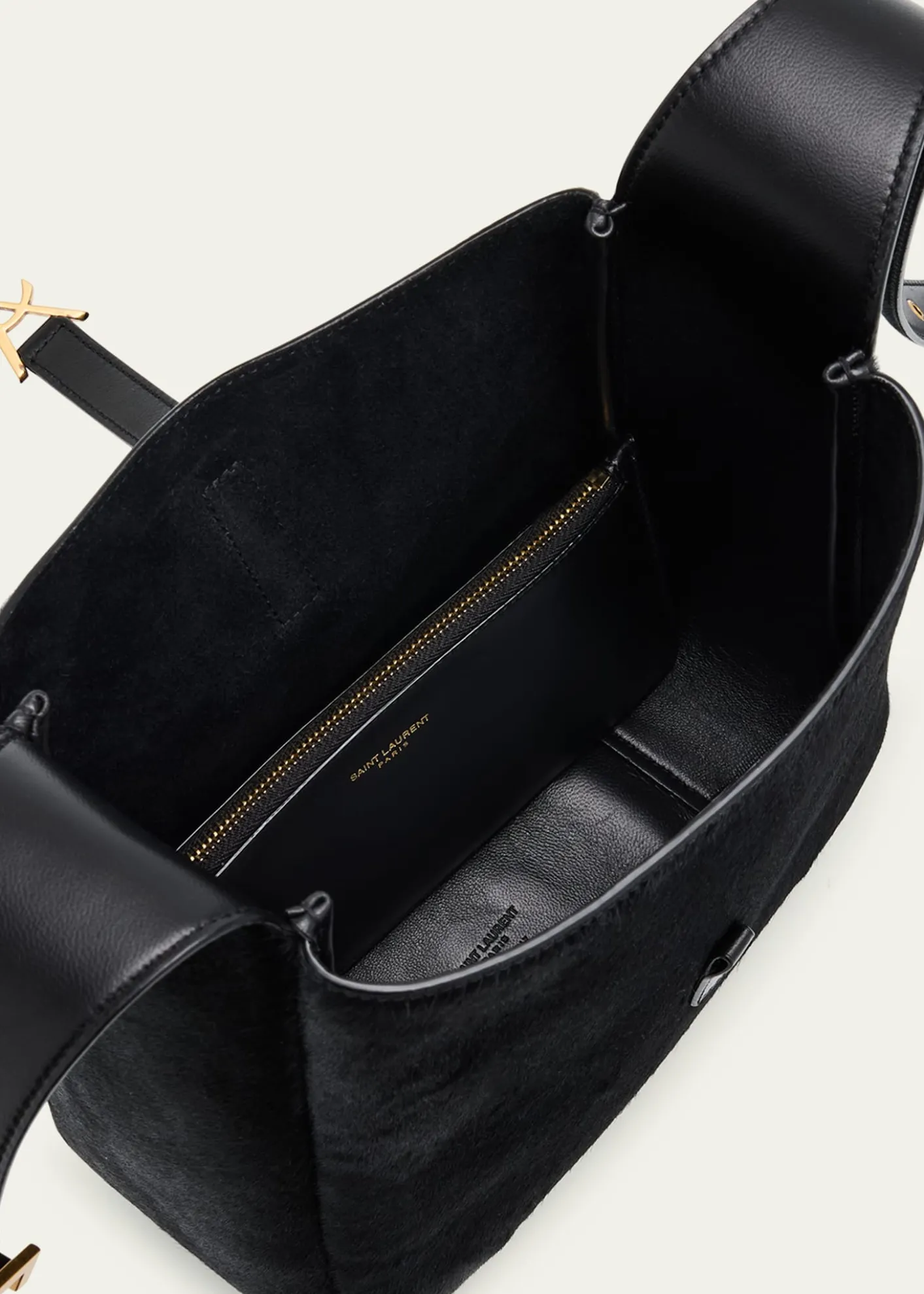 Saint LaurentLe 5 A 7 Small Shoulder Bag in Trimmed Calf Hair