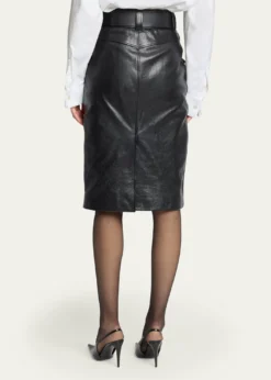 Saint LaurentLeather Pencil Skirt