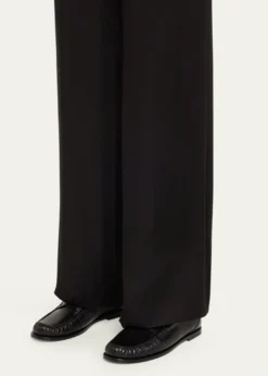 Saint LaurentLeather YSL Classic Penny Loafers