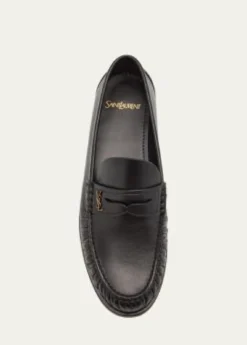 Saint LaurentLeather YSL Classic Penny Loafers