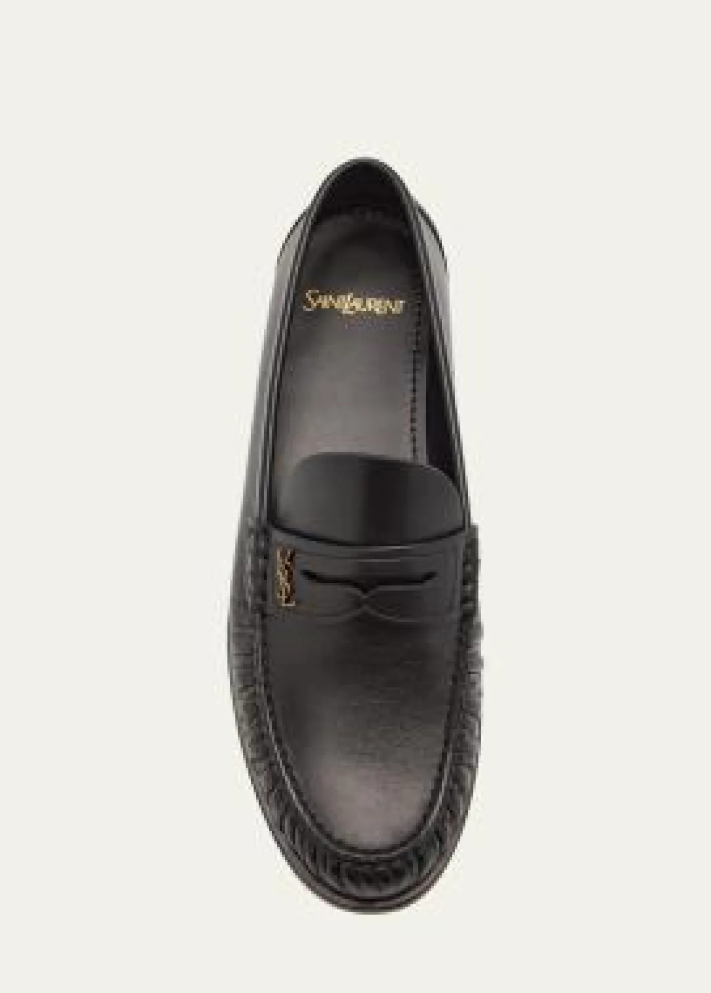 Saint LaurentLeather YSL Classic Penny Loafers