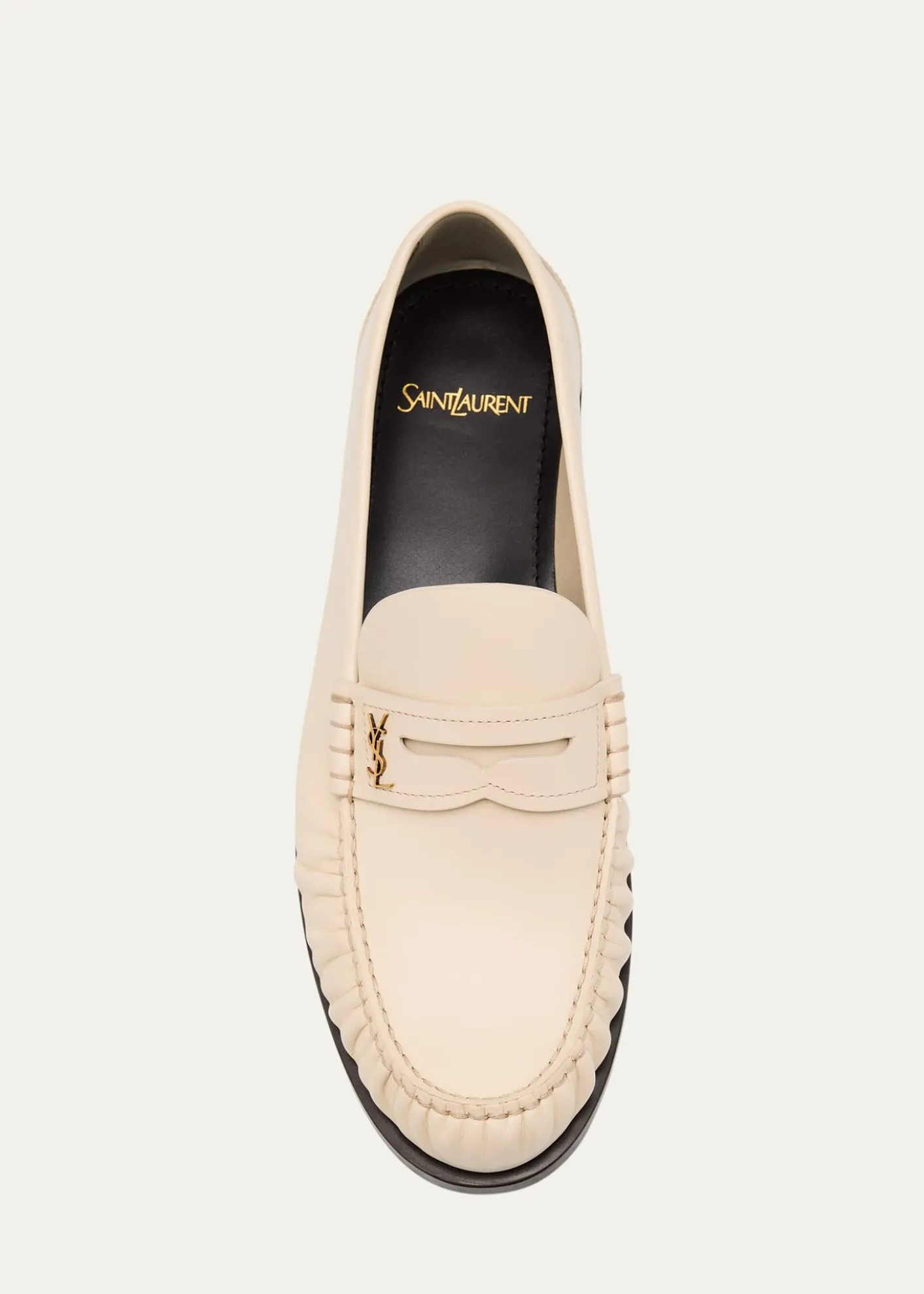 Saint LaurentLeather YSL Classic Penny Loafers