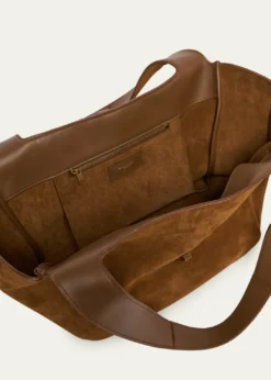 Saint LaurentLe 5 à 7 Bea Small Tote Bag in Suede