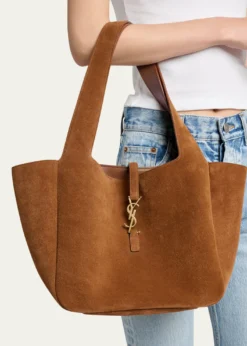 Saint LaurentLe 5 à 7 Bea Small Tote Bag in Suede