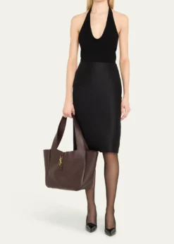 Saint LaurentLe 5 À 7 Bea YSL Tote Bag in Calfskin Leather