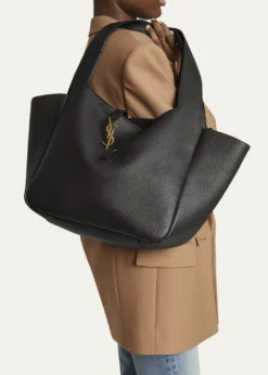 Saint LaurentLe 5 À 7 Bea YSL Tote Bag in Deer Leather