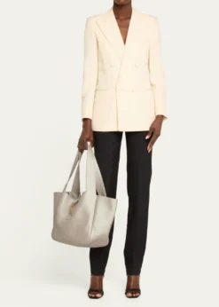 Saint LaurentLe 5 À 7 Bea YSL Tote Bag in Deer Leather