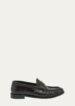 Saint LaurentLe Leather YSL Penny Loafers