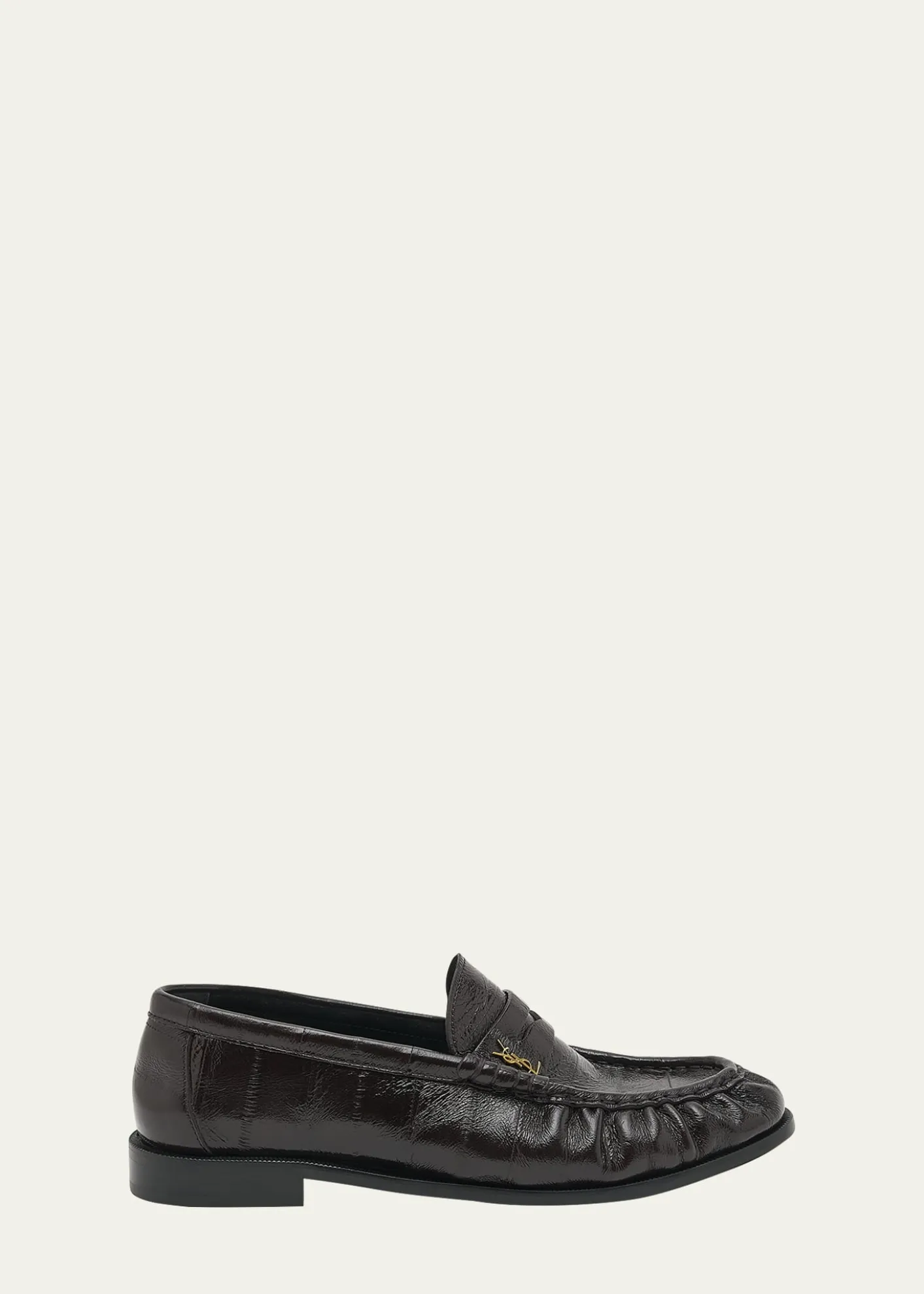 Saint LaurentLe Leather YSL Penny Loafers