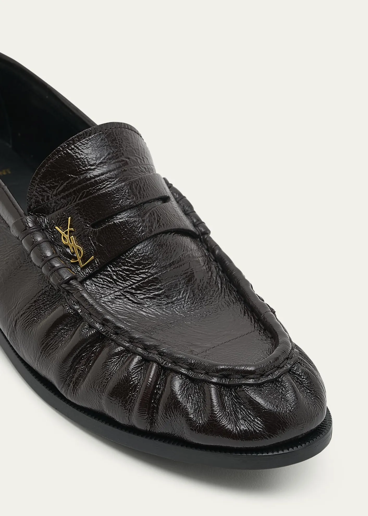 Saint LaurentLe Leather YSL Penny Loafers