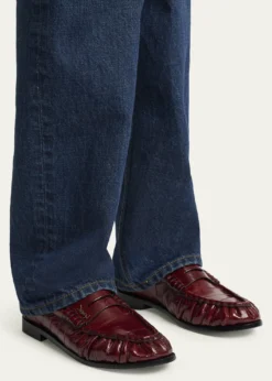 Saint LaurentLe Loafer Eel Leather Penny Loafers