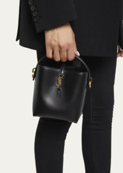 Saint LaurentLe 37 Mini YSL Bucket Bag in Smooth Leather