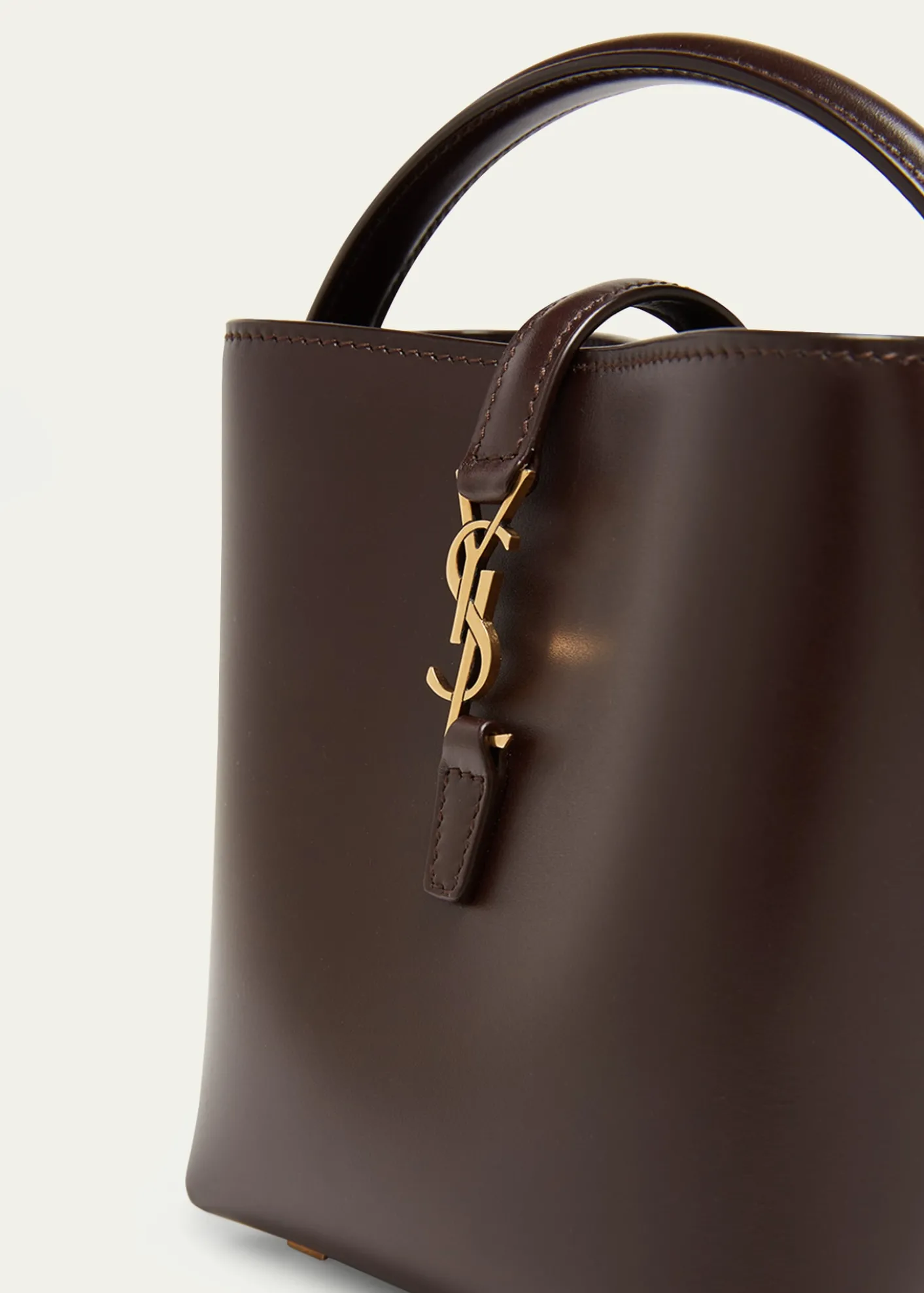 Saint LaurentLe 37 Mini YSL Bucket Bag in Smooth Leather