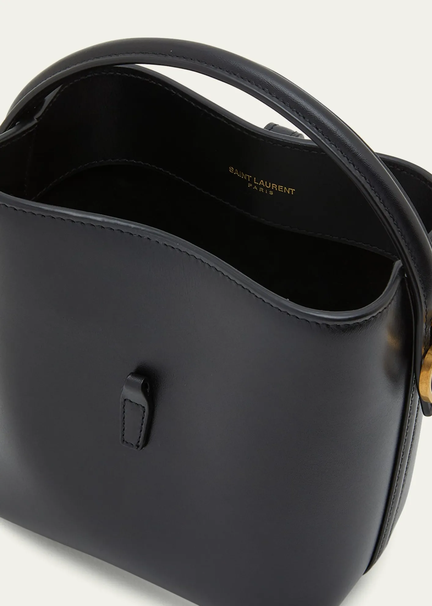 Saint LaurentLe 37 Mini YSL Bucket Bag in Smooth Leather