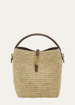 Saint LaurentLe 37 Raffia Bucket Bag