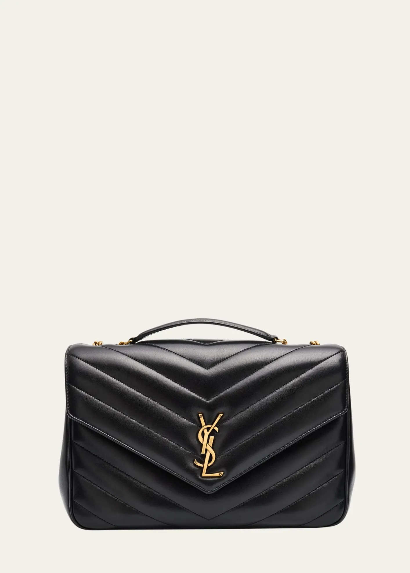 Saint LaurentLoulou Large YSL Chain Shoulder Bag in Quilted Leather
