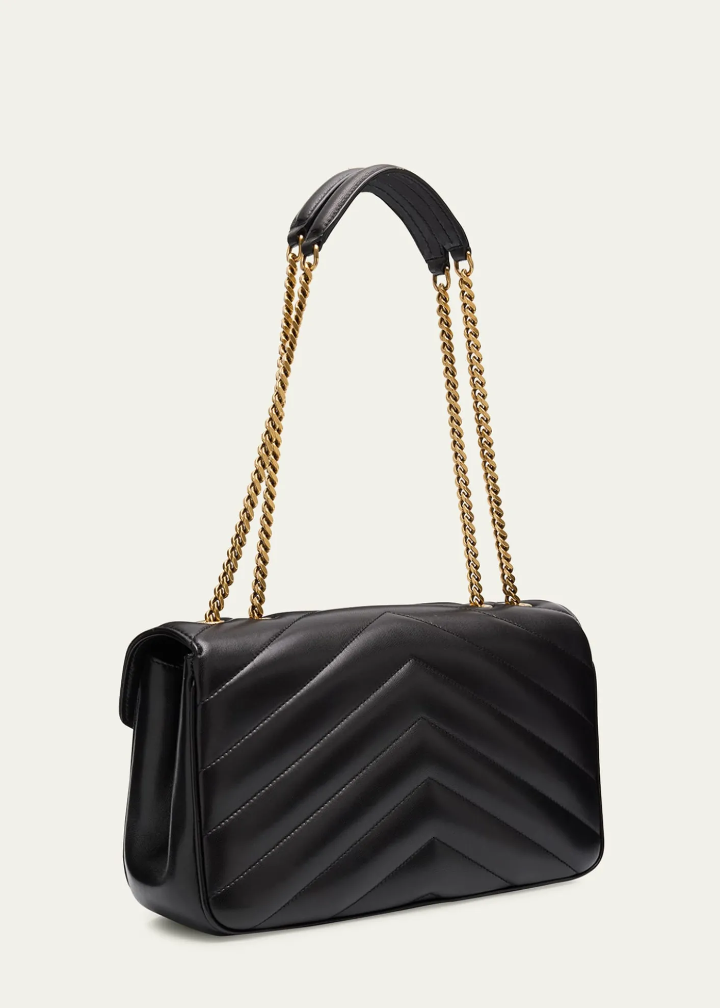 Saint LaurentLoulou Medium YSL Chain Shoulder Bag in Quilted Leather