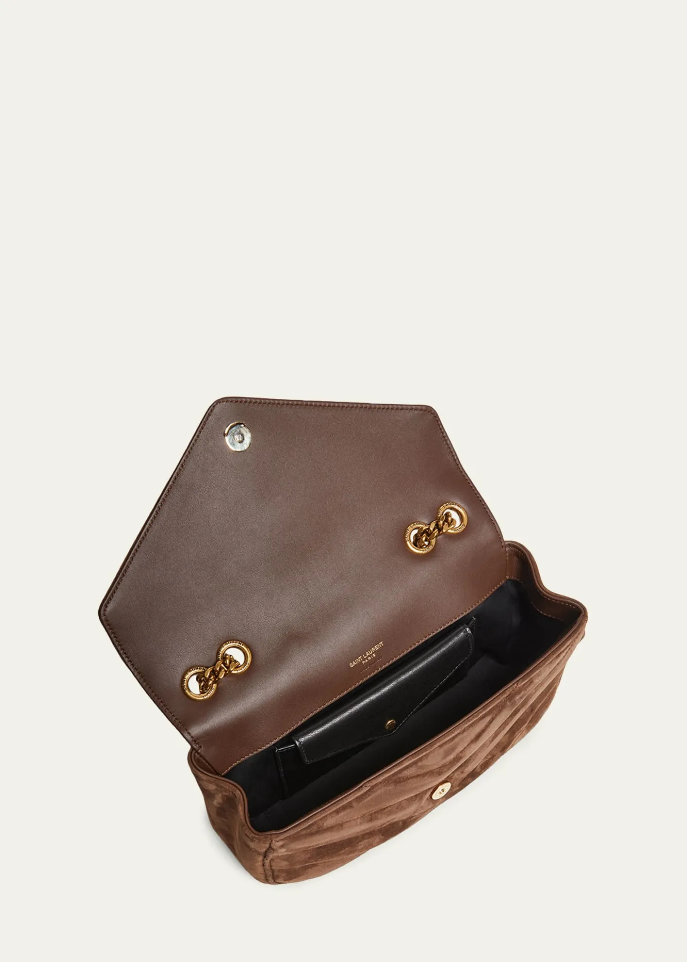 Saint LaurentLoulou Small YSL Shoulder Bag in Matelasse Suede