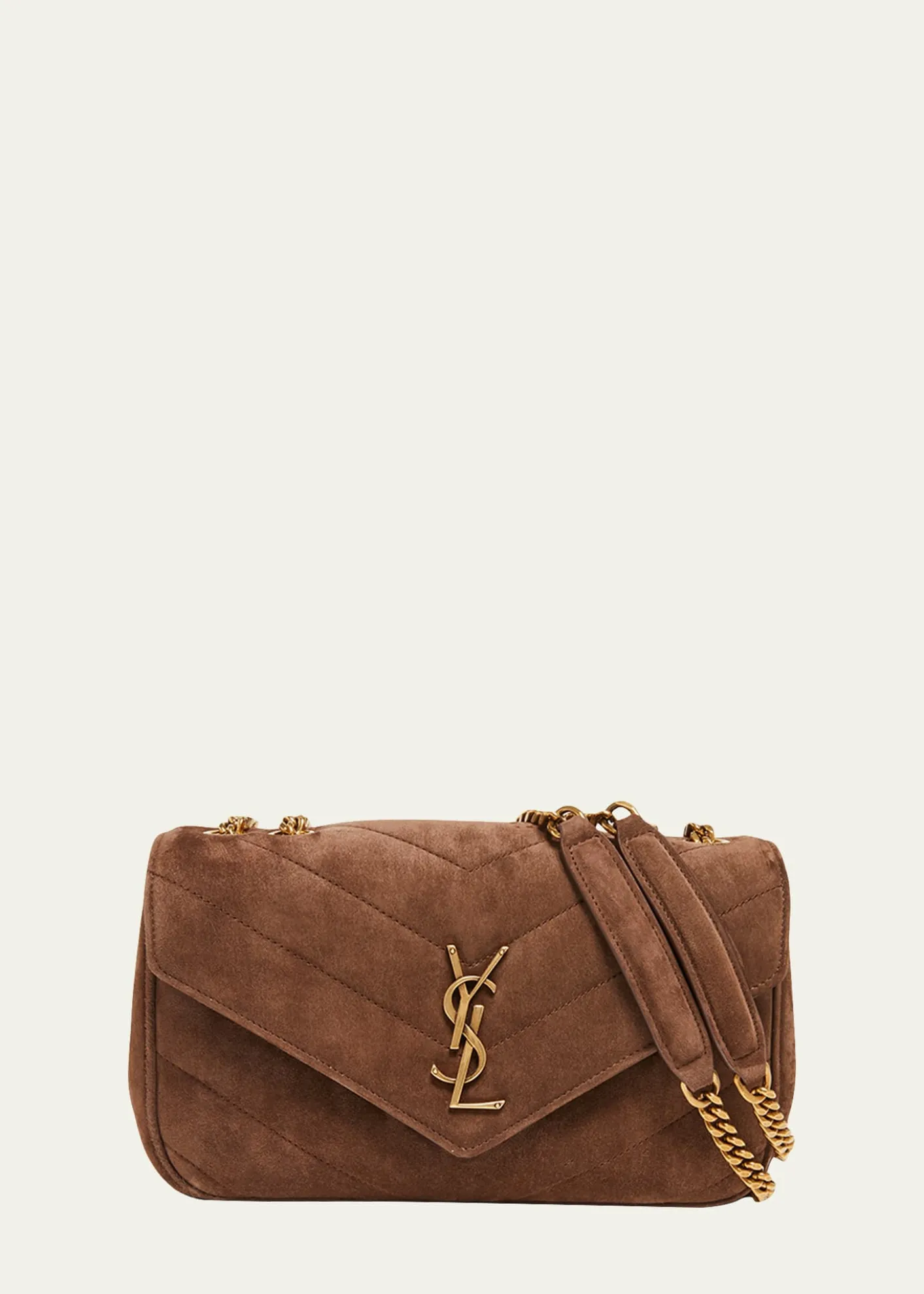Saint LaurentLoulou Small YSL Shoulder Bag in Matelasse Suede