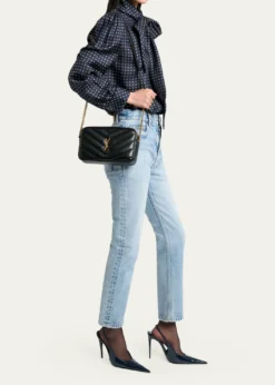 Saint LaurentLouLou YSL Chevron Quilted Crossbody Bag