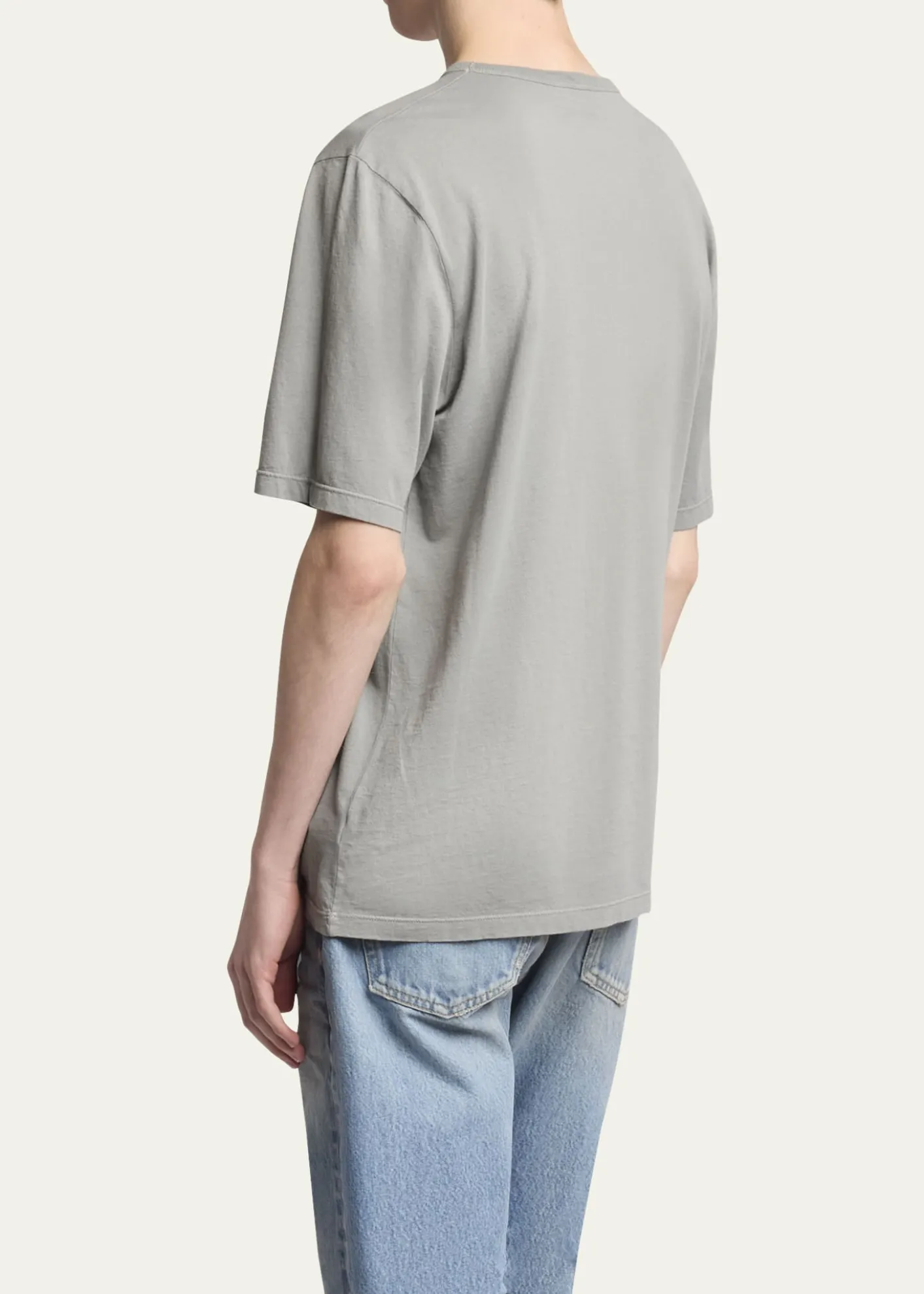 Saint LaurentMen's Basic Logo T-Shirt