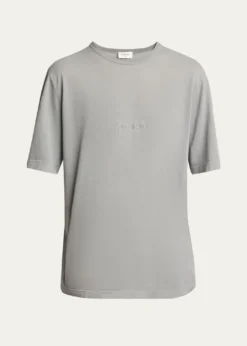 Saint LaurentMen's Basic Logo T-Shirt
