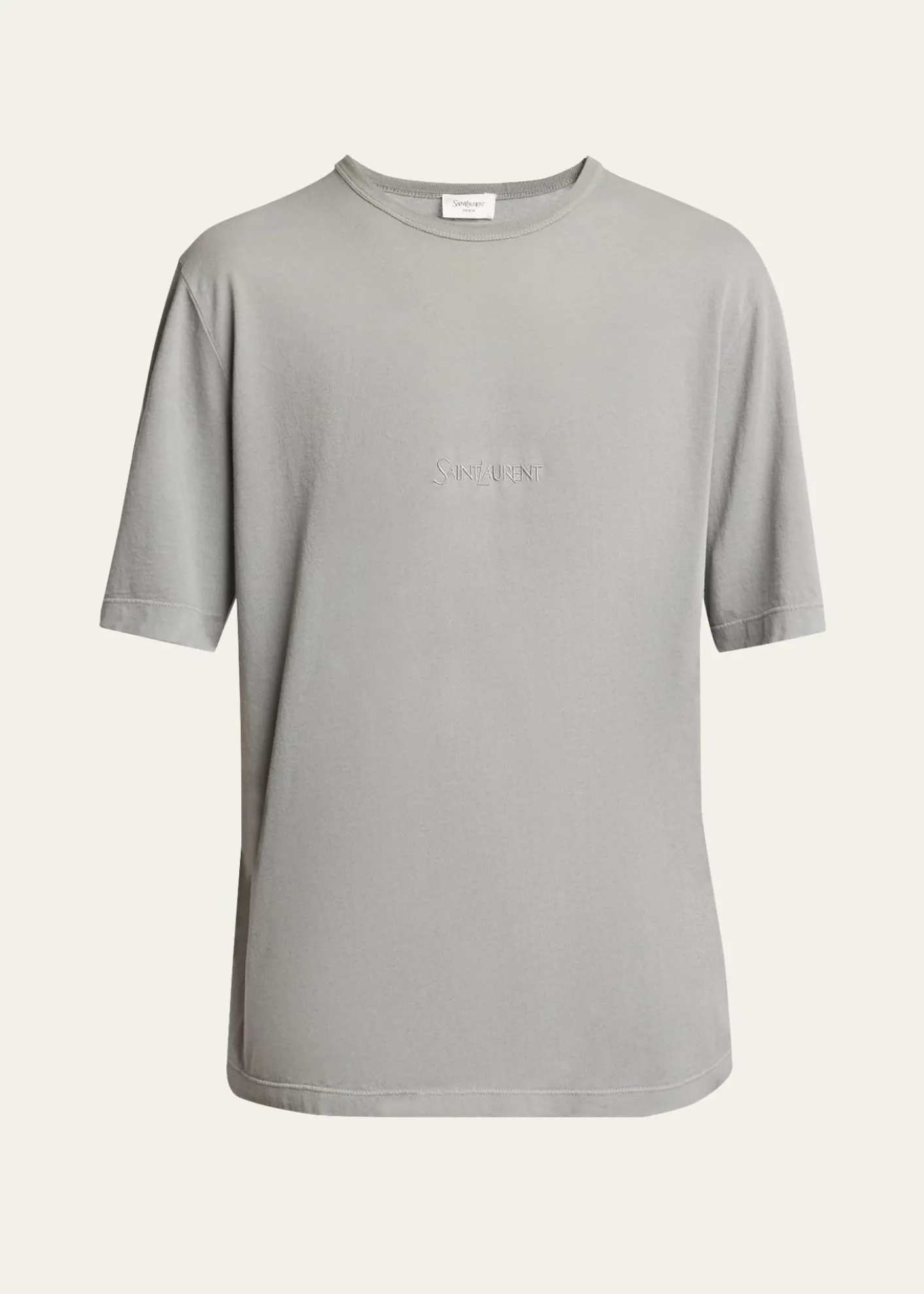 Saint LaurentMen's Basic Logo T-Shirt