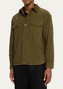 Saint LaurentMen's Classic-Fit Corduroy Overshirt
