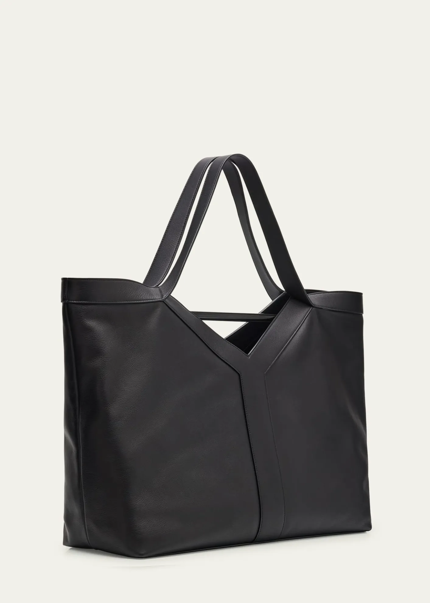 Saint LaurentMen's Giant Y Grainy Leather Tote Bag