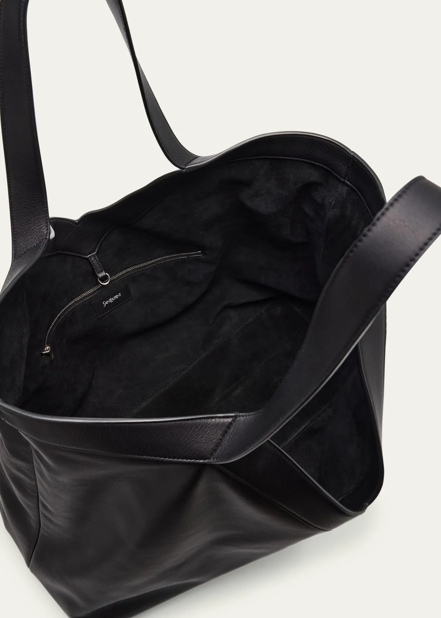 Saint LaurentMen's Giant Y Grainy Leather Tote Bag