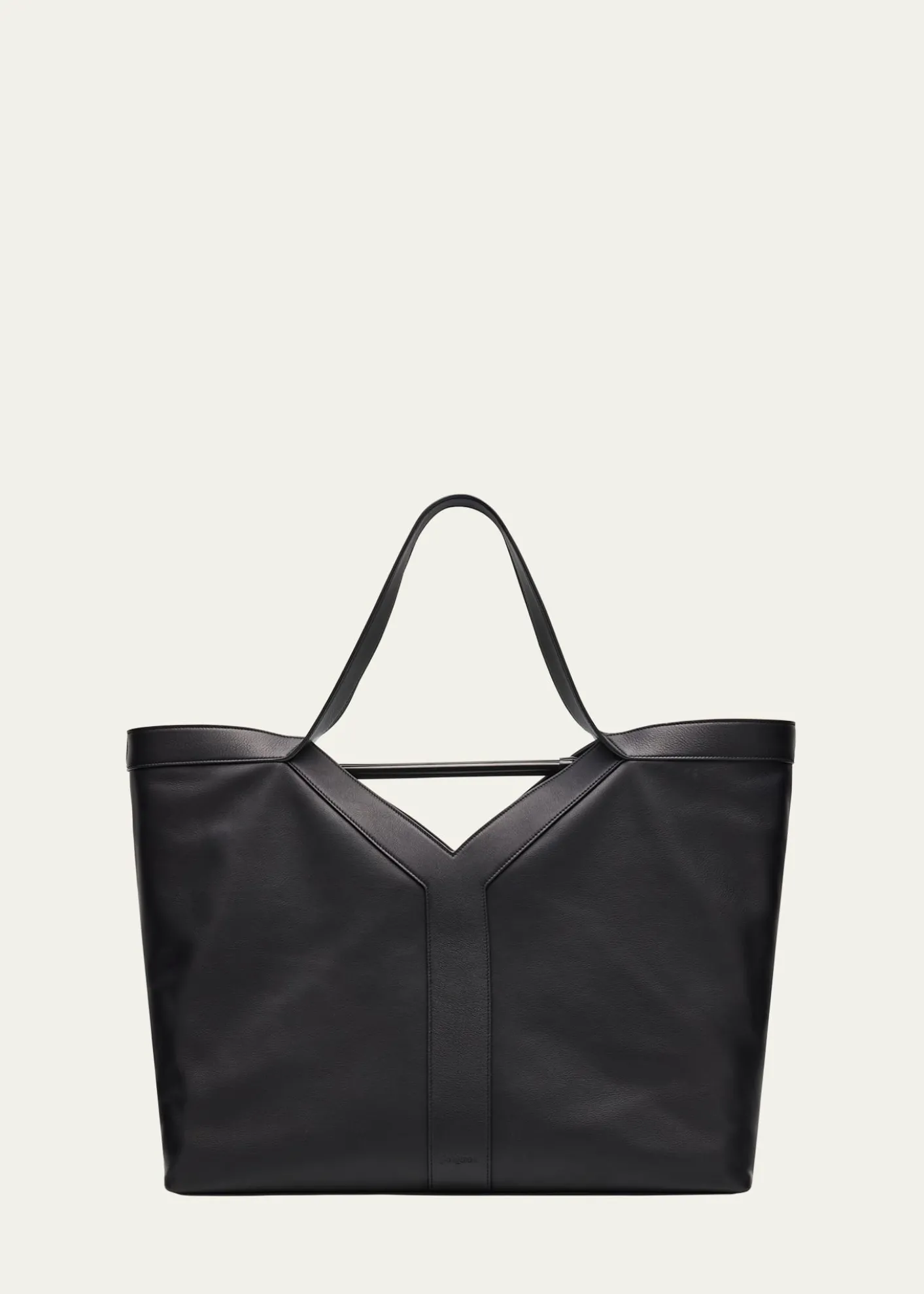 Saint LaurentMen's Giant Y Grainy Leather Tote Bag