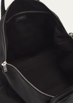 Saint LaurentMen's Grained Leather Bowling Tote Bag