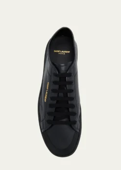 Saint LaurentMen's Gym Leather Low-Top Sneakers
