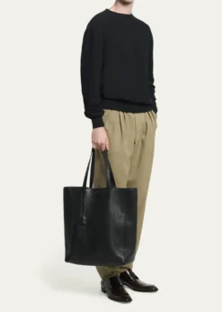 Saint LaurentMen's Large Leather Shopper Bag