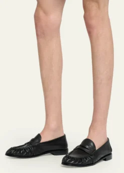 Saint LaurentMen's Le Loafer Creased Leather Mules