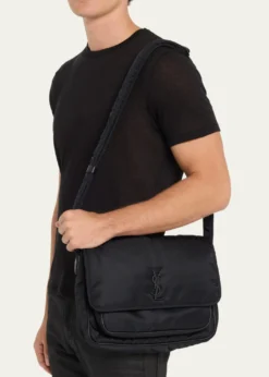 Saint LaurentMen's Niki Nylon Messenger Bag