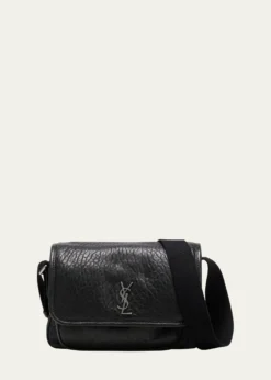 Saint LaurentMen's Niki Small Messenger Bag in Grained Lambskin