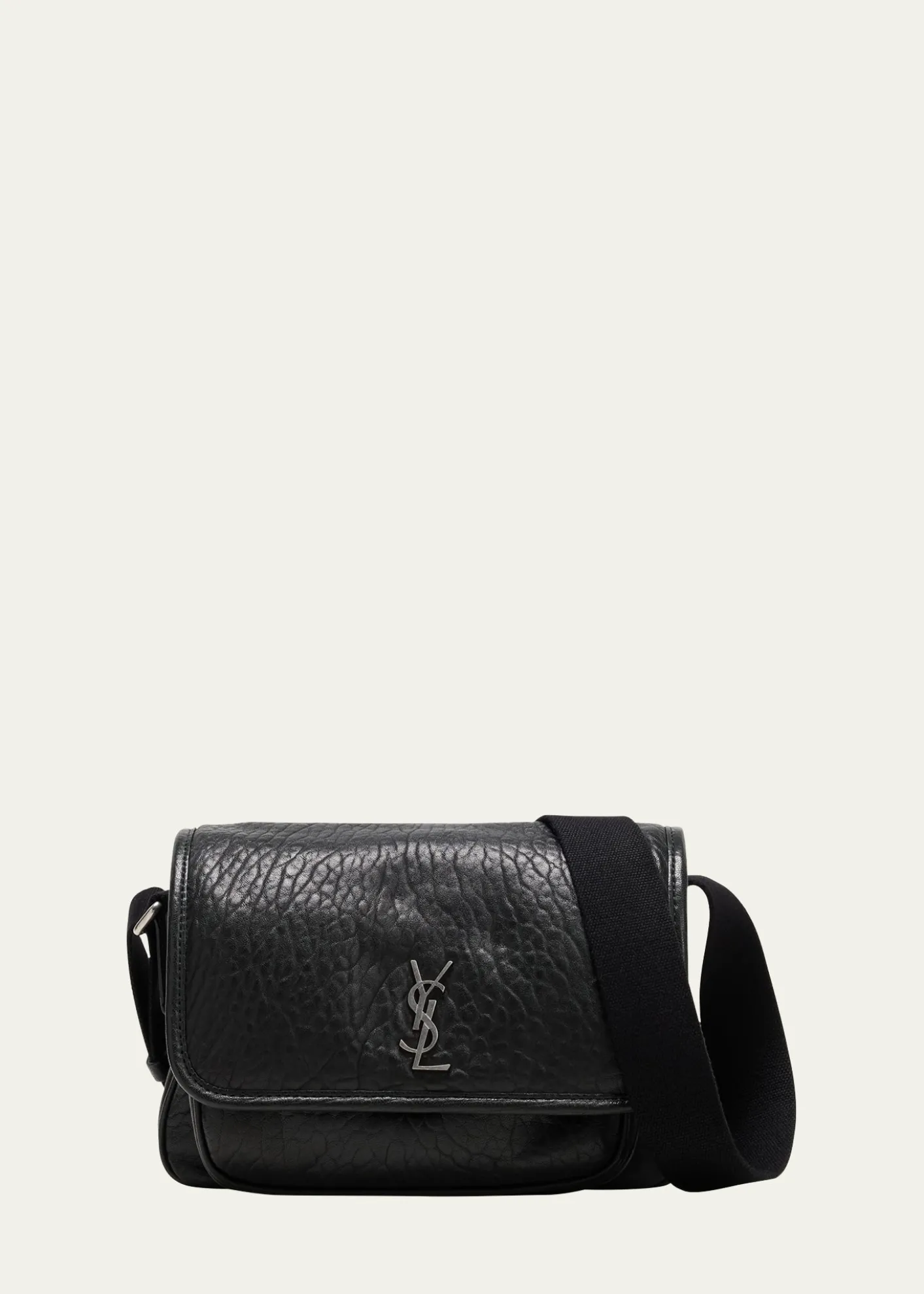 Saint LaurentMen's Niki Small Messenger Bag in Grained Lambskin