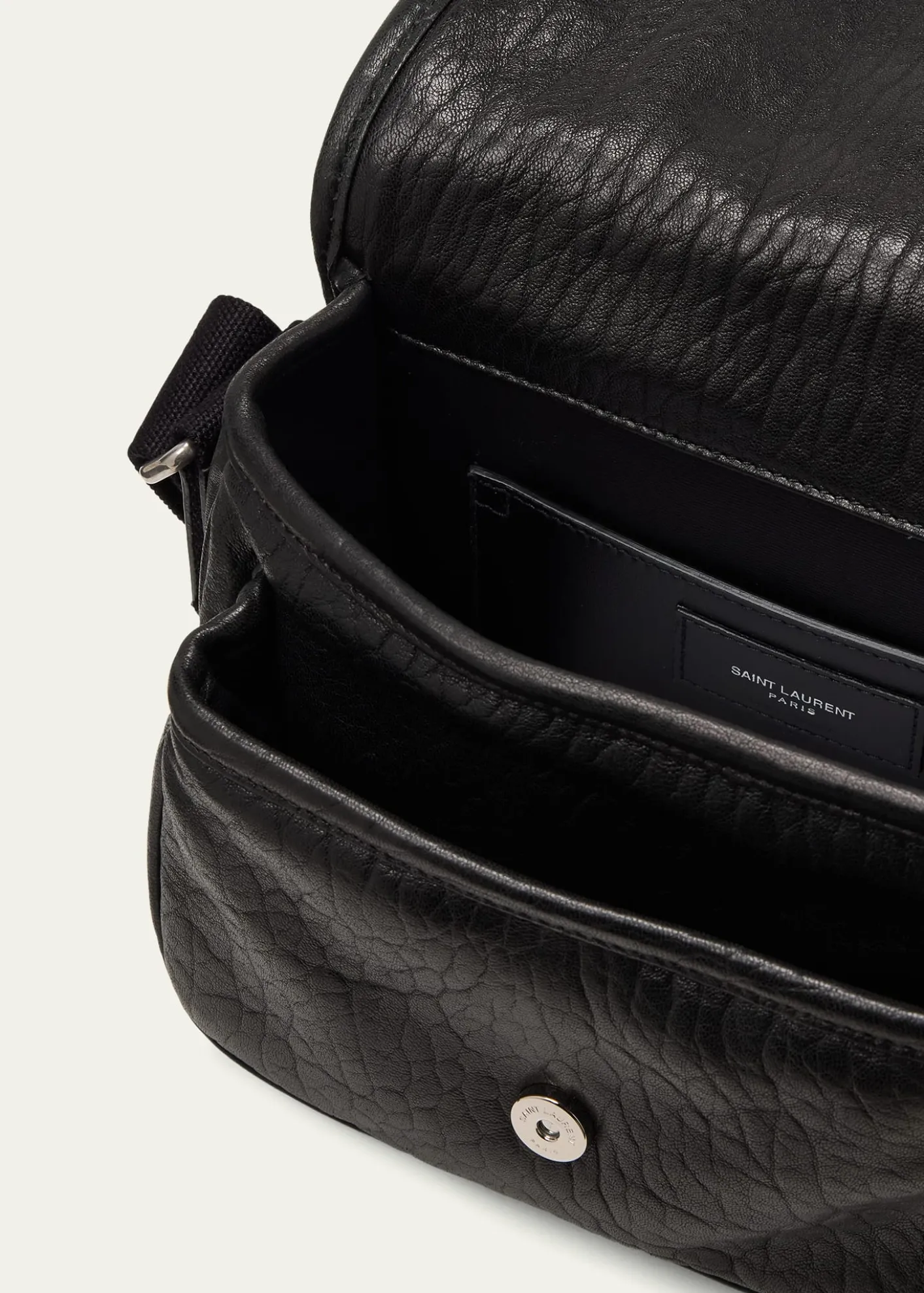 Saint LaurentMen's Niki Small Messenger Bag in Grained Lambskin