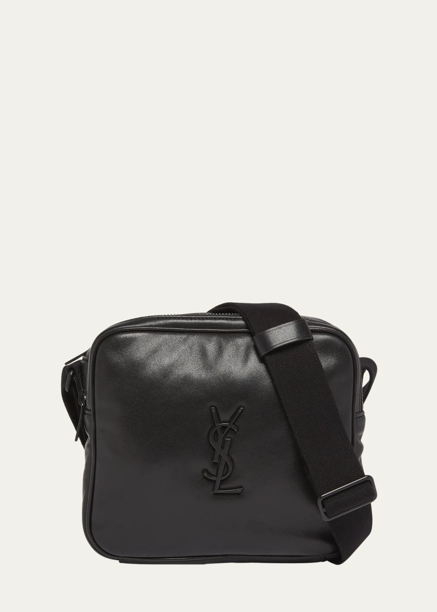 Saint LaurentMen's Niki YSL Cube Camera Bag in Leather