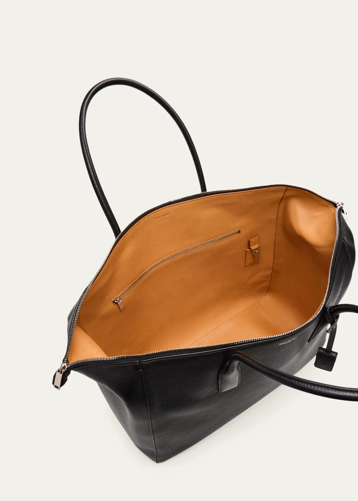 Saint LaurentMen's North/South Doctor Bag in Grainy Leather