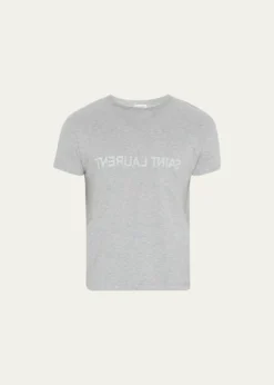 Saint LaurentMen's Reverse Logo T-Shirt