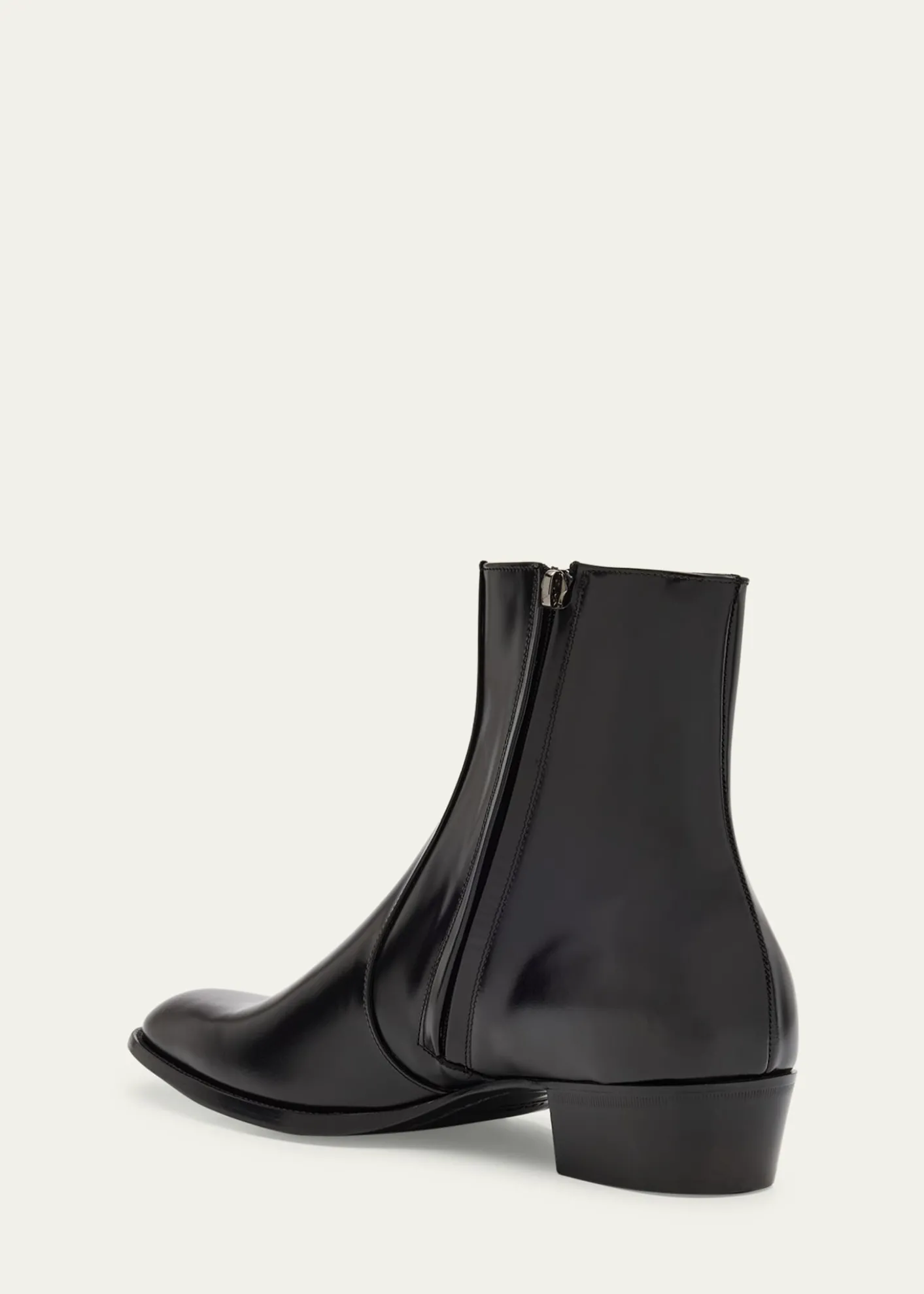 Saint LaurentMen's Roman 35 Leather Side-Zip Ankle Boots