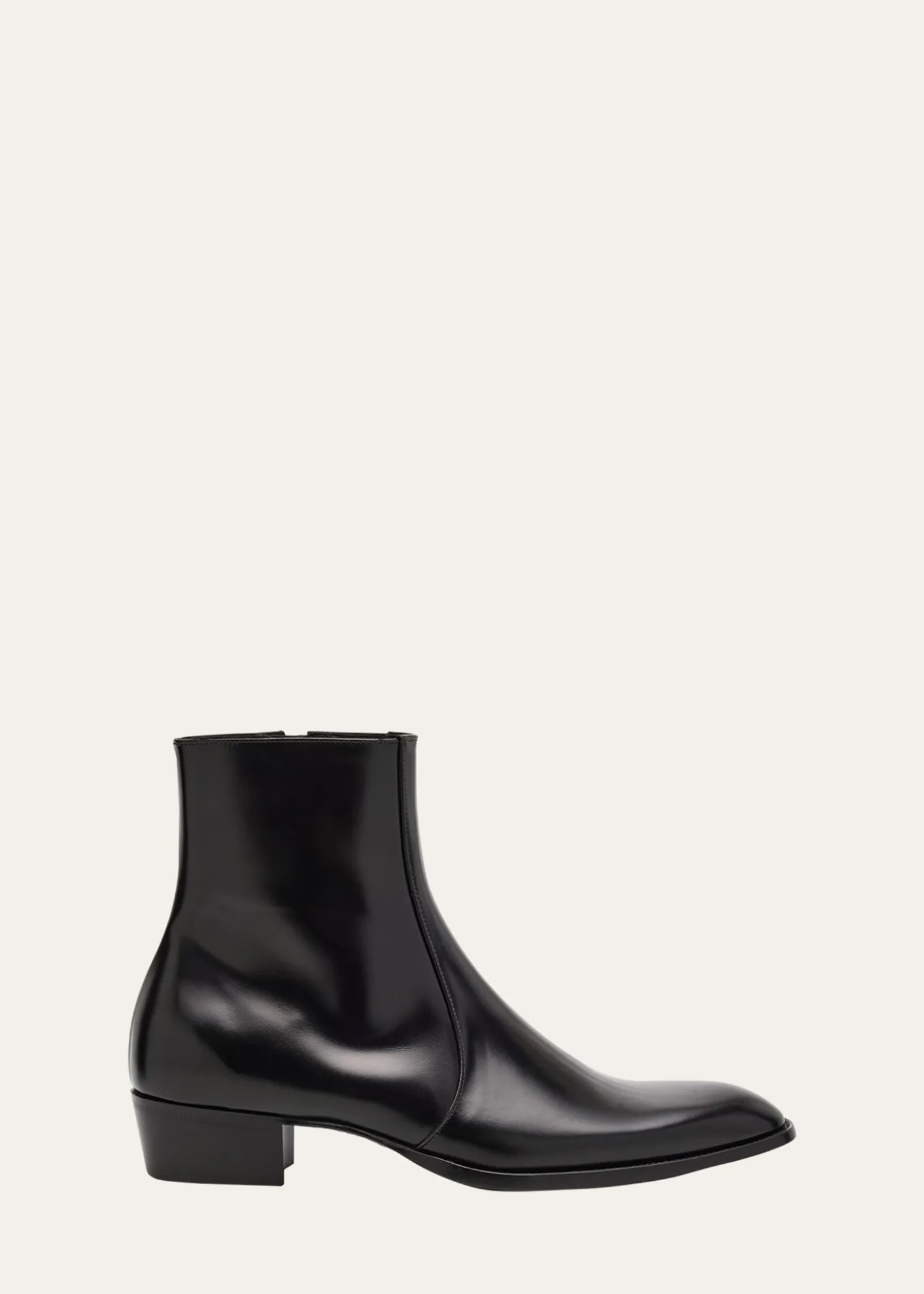 Saint LaurentMen's Roman 35 Leather Side-Zip Ankle Boots