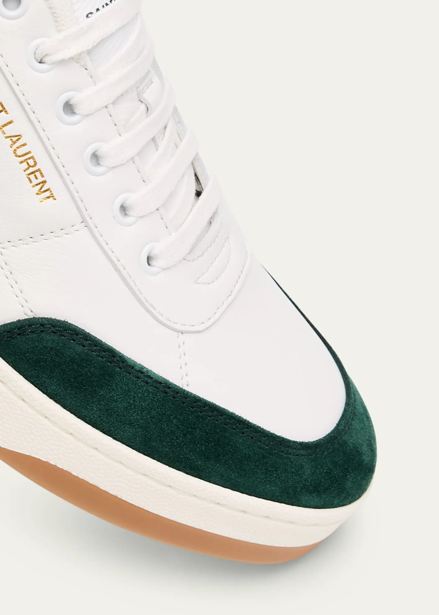 Saint LaurentMen's SL61 Leather and Suede Low-Top Sneakers