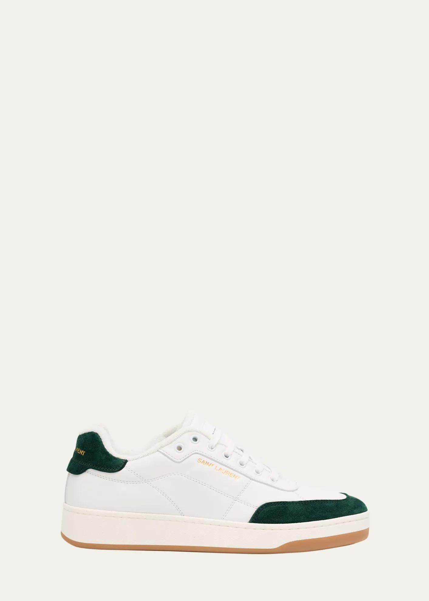 Saint LaurentMen's SL61 Leather and Suede Low-Top Sneakers