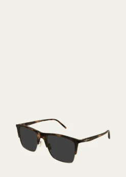 Saint LaurentMen's SL 768M Acetate Rectangle Sunglasses