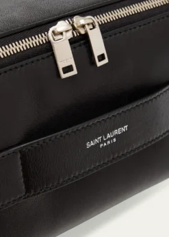 Saint LaurentMen's Small Cube Trousse Leather Toiletry Case