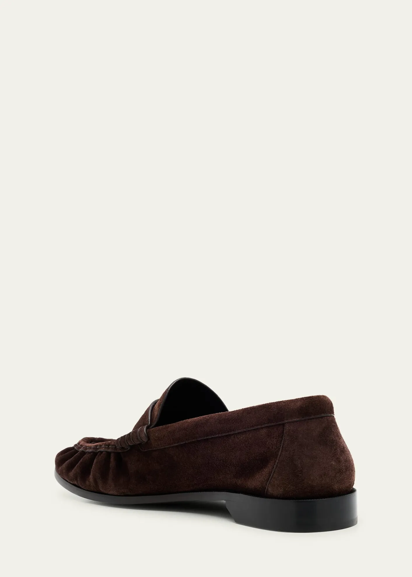 Saint LaurentMen's Suede Cassandre Penny Loafers