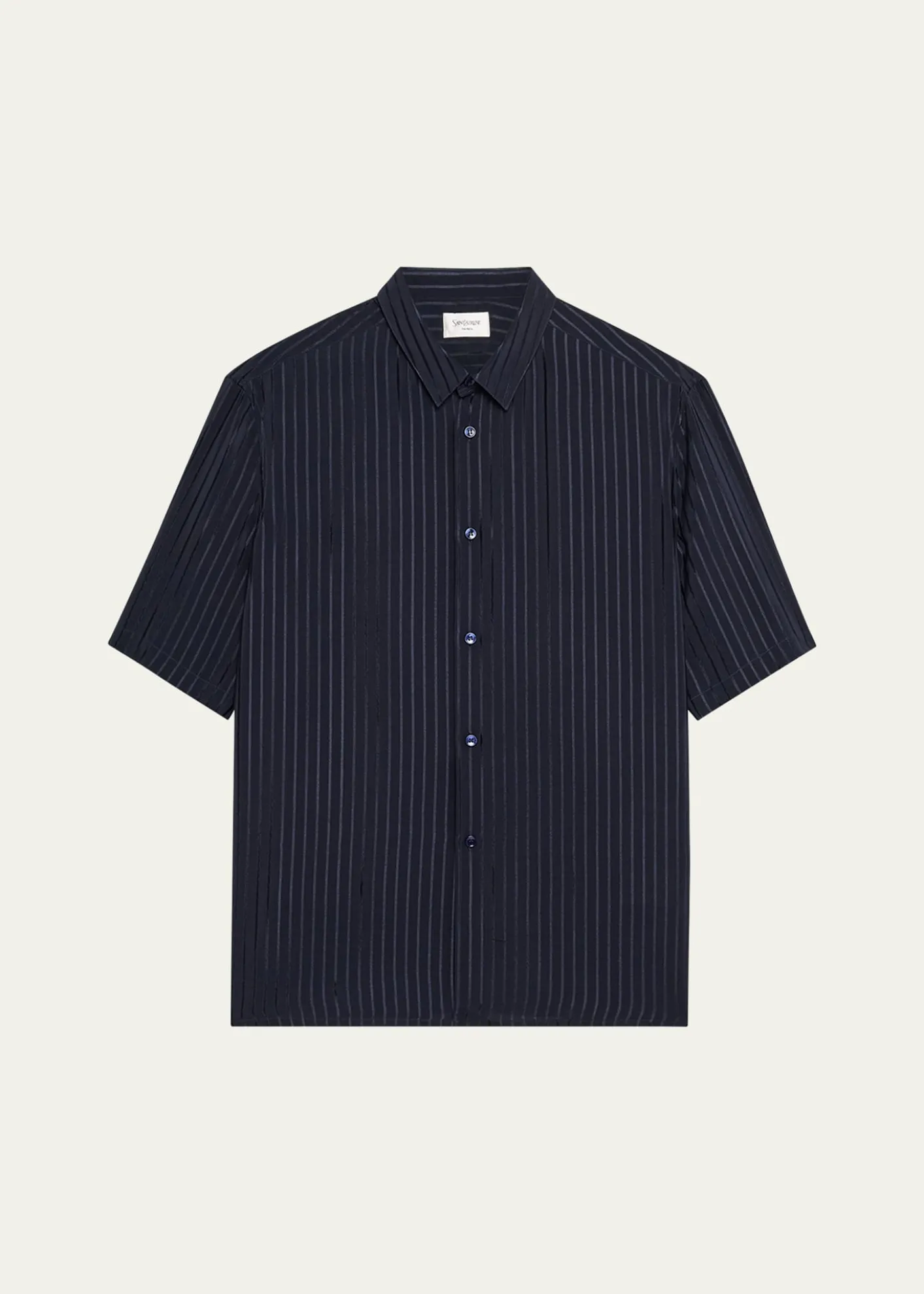 Saint LaurentMen's Tonal Stripe Button-Down Shirt